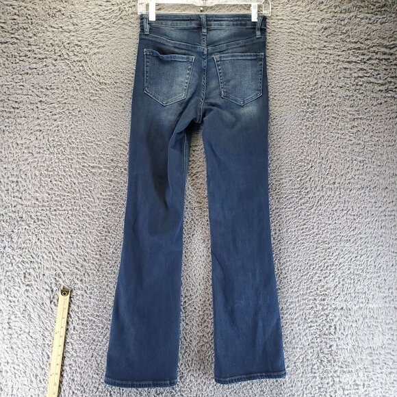 YMI Jeans Womens Size 3/26 Blue Bootcut Stretch Denim Mid Rise Fade Wash - Picture 12 of 13